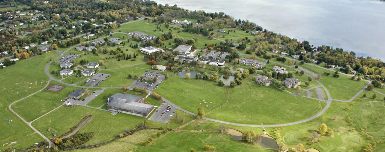 Aerial shot of Northeast campus
