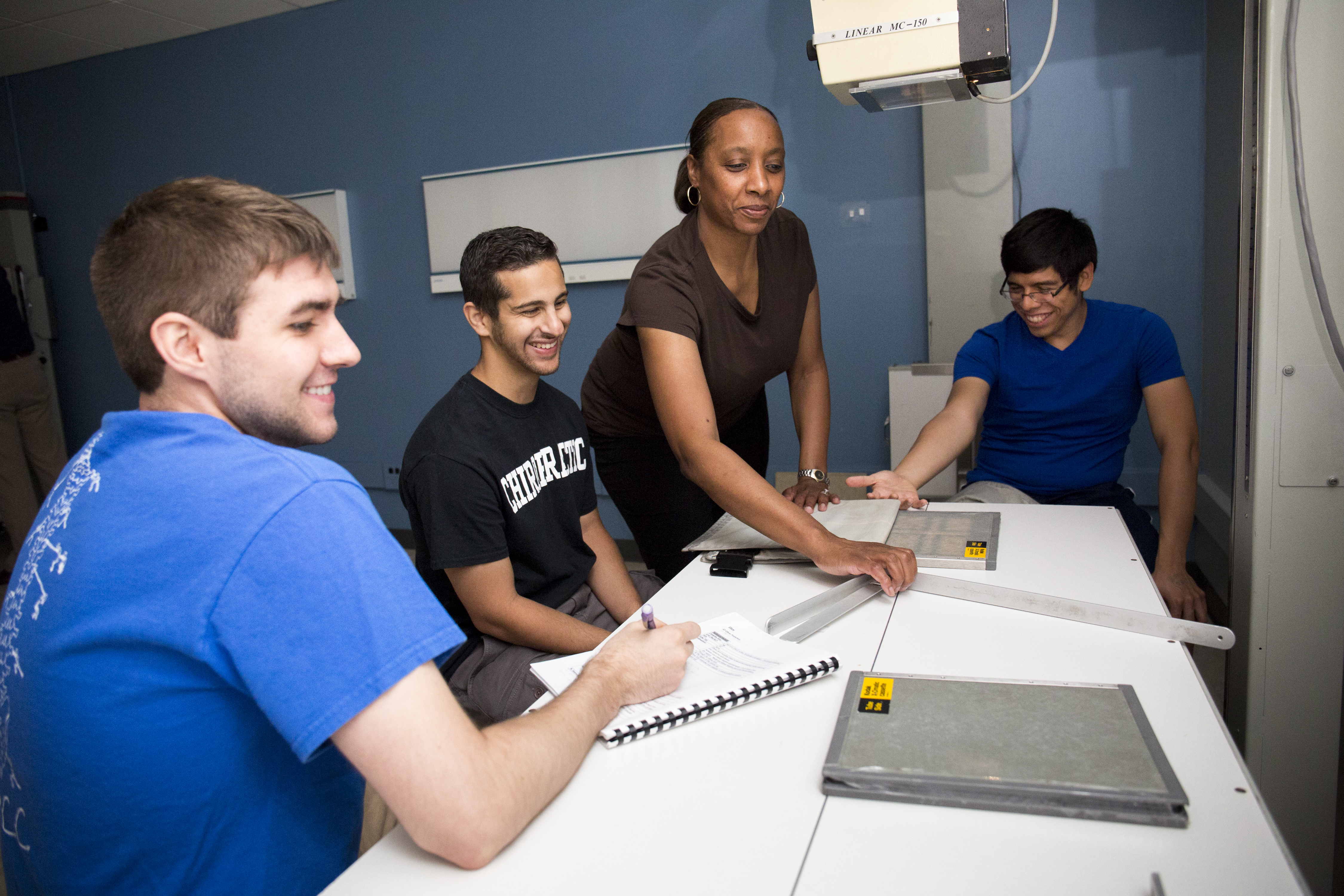 Dr. Fiona Thelwell with Students
